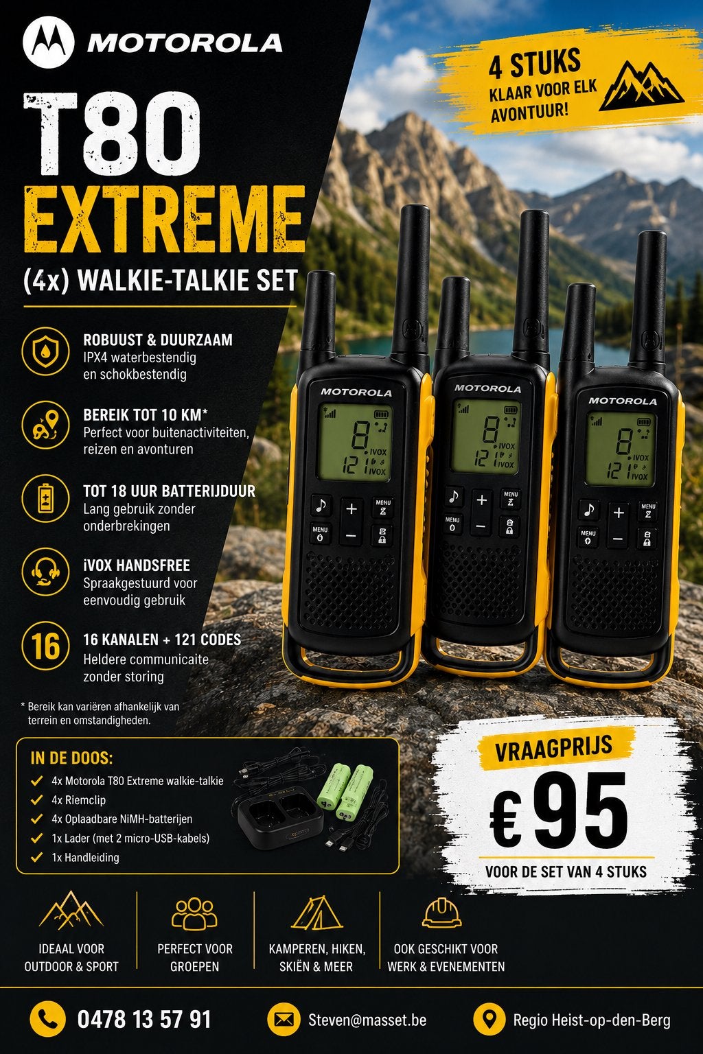 Motorola T80 Extreme (4x), Enlèvement, Comme neuf
