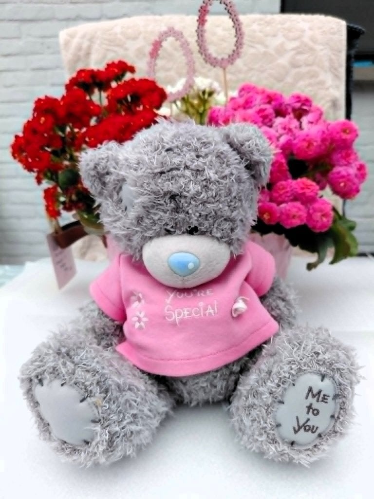Lieve “Me to You” teddybeer met roze YOURE SPECIAL-shirt., Verzamelen, Ophalen of Verzenden, Me To You