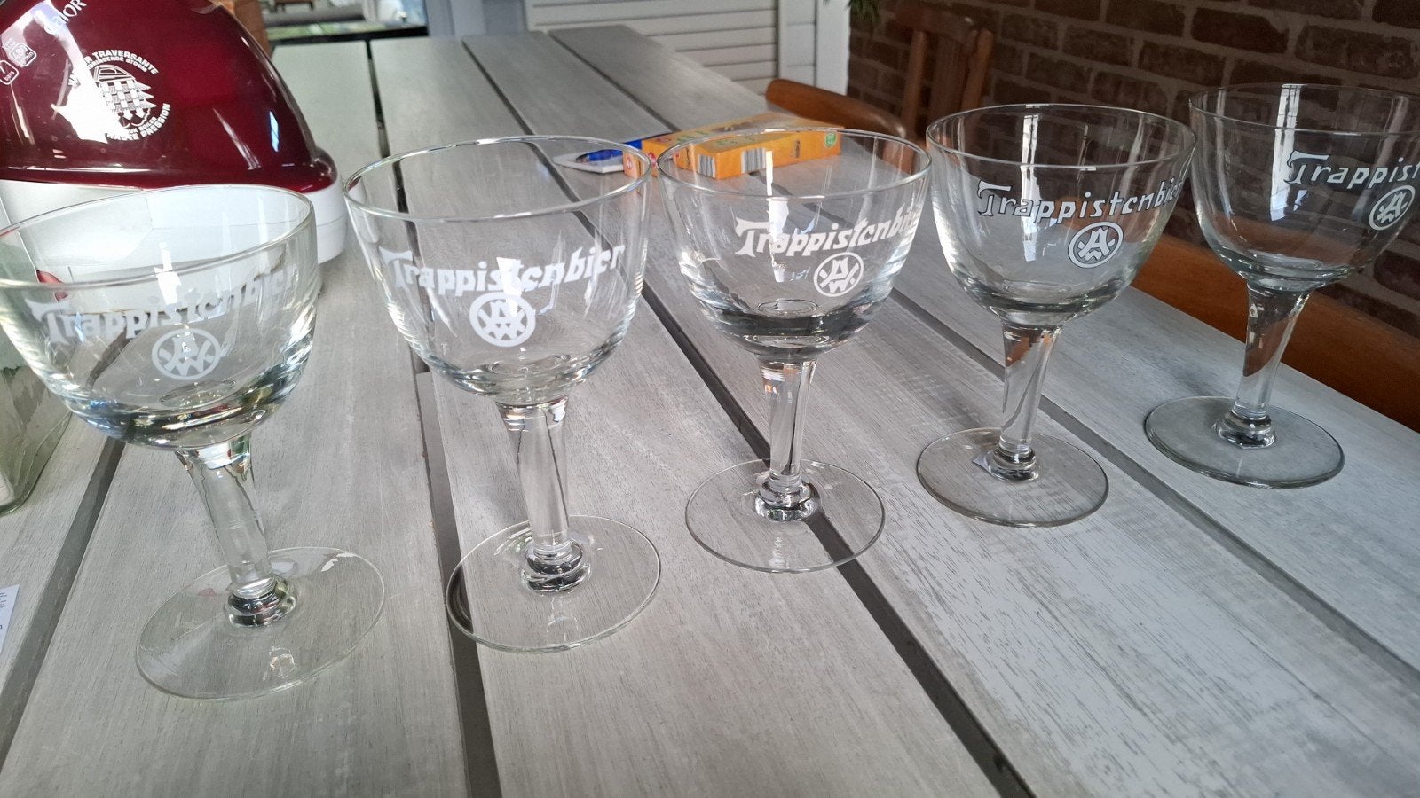 Westmalle glazen, Verzamelen, Ophalen