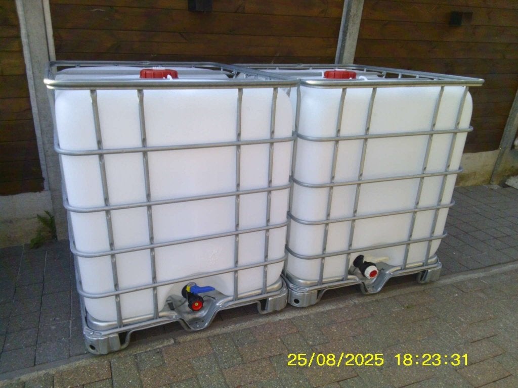 ibc vaten  1000 liter, Kunststof, Met kraantje, 150 liter of meer, Ophalen of Verzenden