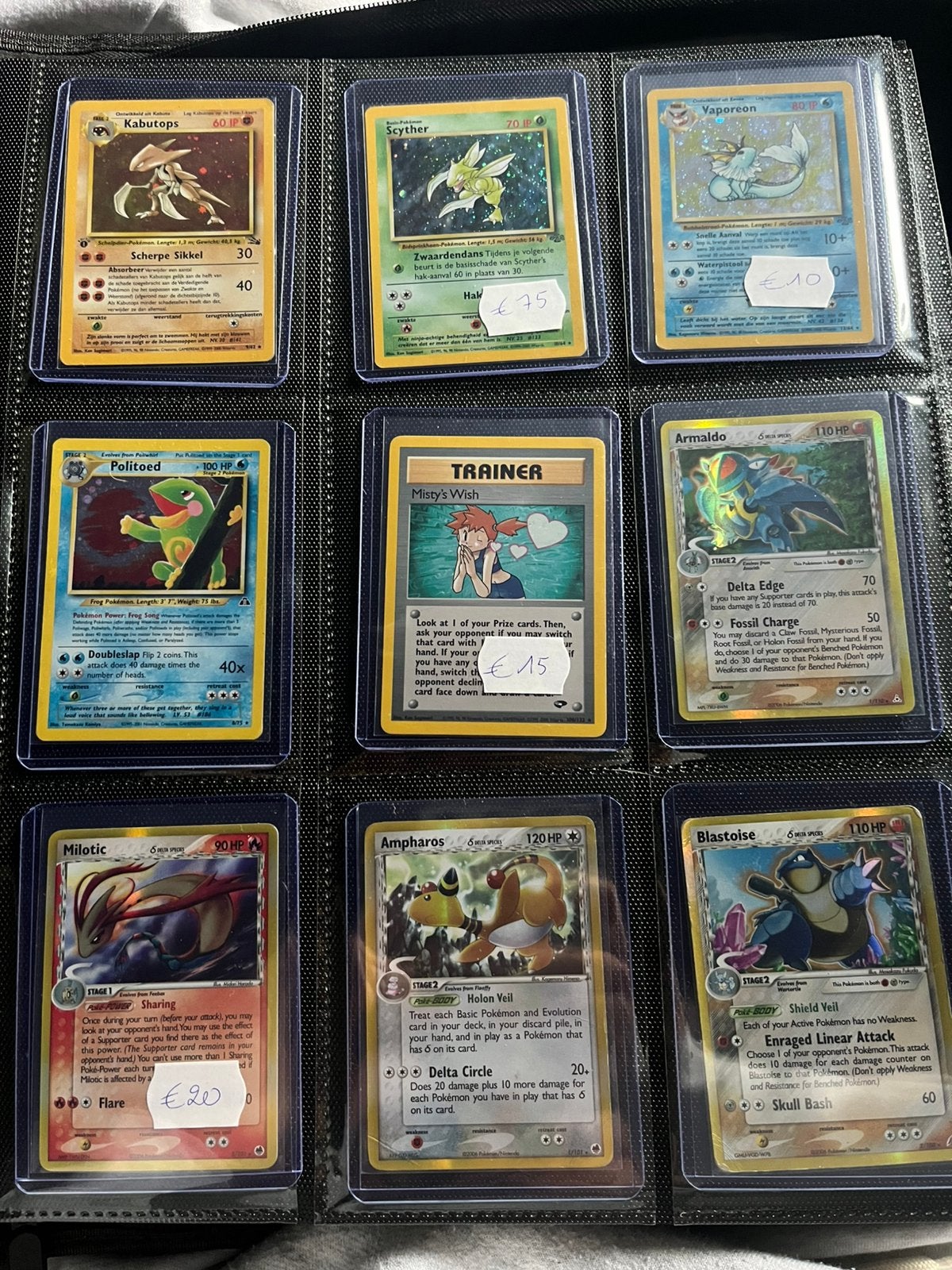 Pokemon Bindersale, Hobby & Loisirs créatifs, Enlèvement ou Envoi, Comme neuf, Plusieurs cartes