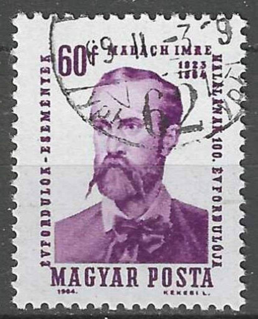 Hongrie 1964 - Yvert 1640 - Imre Madach (ST), Envoi, Affranchi