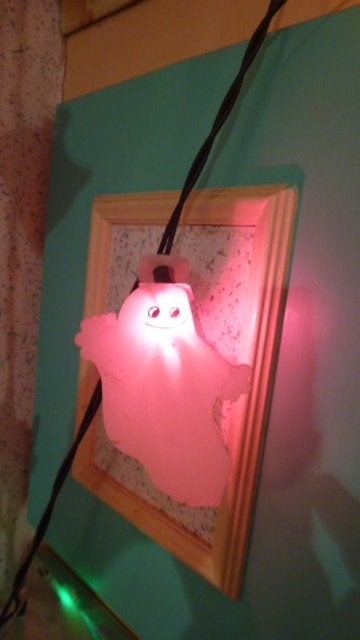 halloween slinger verlichting met 20 spookjes, Ophalen of Verzenden, Gebruikt, Versiering
