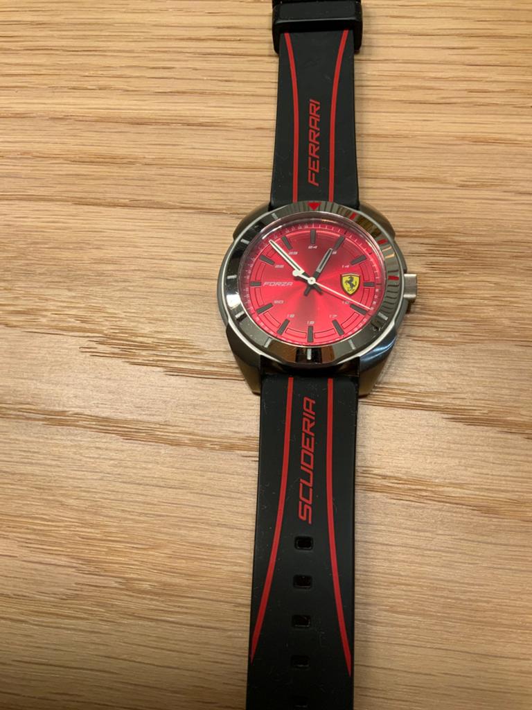 SCUDERIA FERRARI FORZA HORLOGE IN NIEUWSTAAT, Ophalen of Verzenden, Zo goed als nieuw