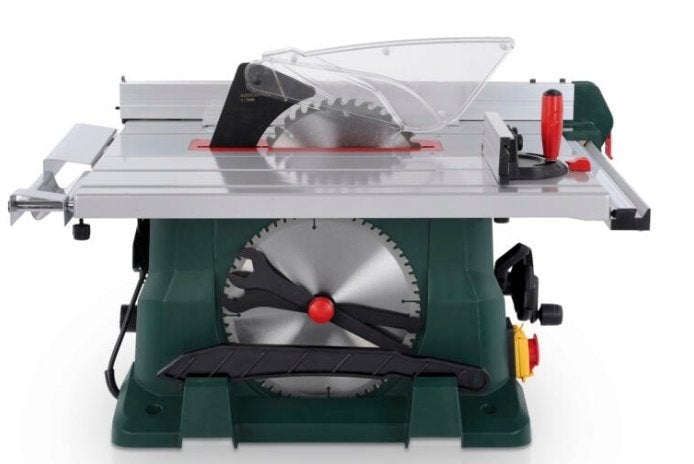 Tafelzaag 1800W 254mm POWXQ5360, Doe-het-zelf en Bouw, Ophalen, Cirkelzaag, 70 mm of meer, Zo goed als nieuw