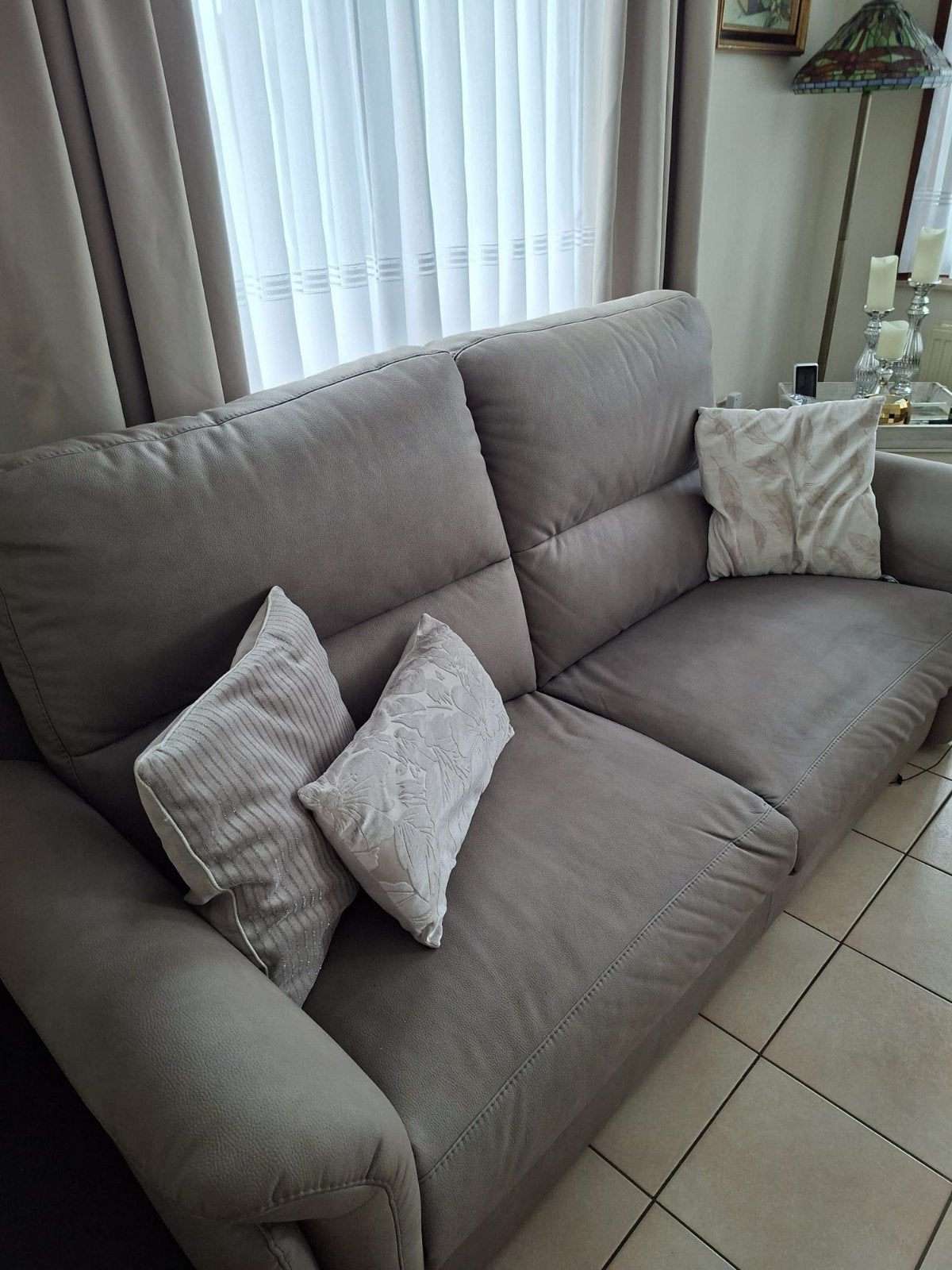 Salon 2 zit en 3 zit, Huis en Inrichting, Ophalen, Gebruikt, Rechte bank