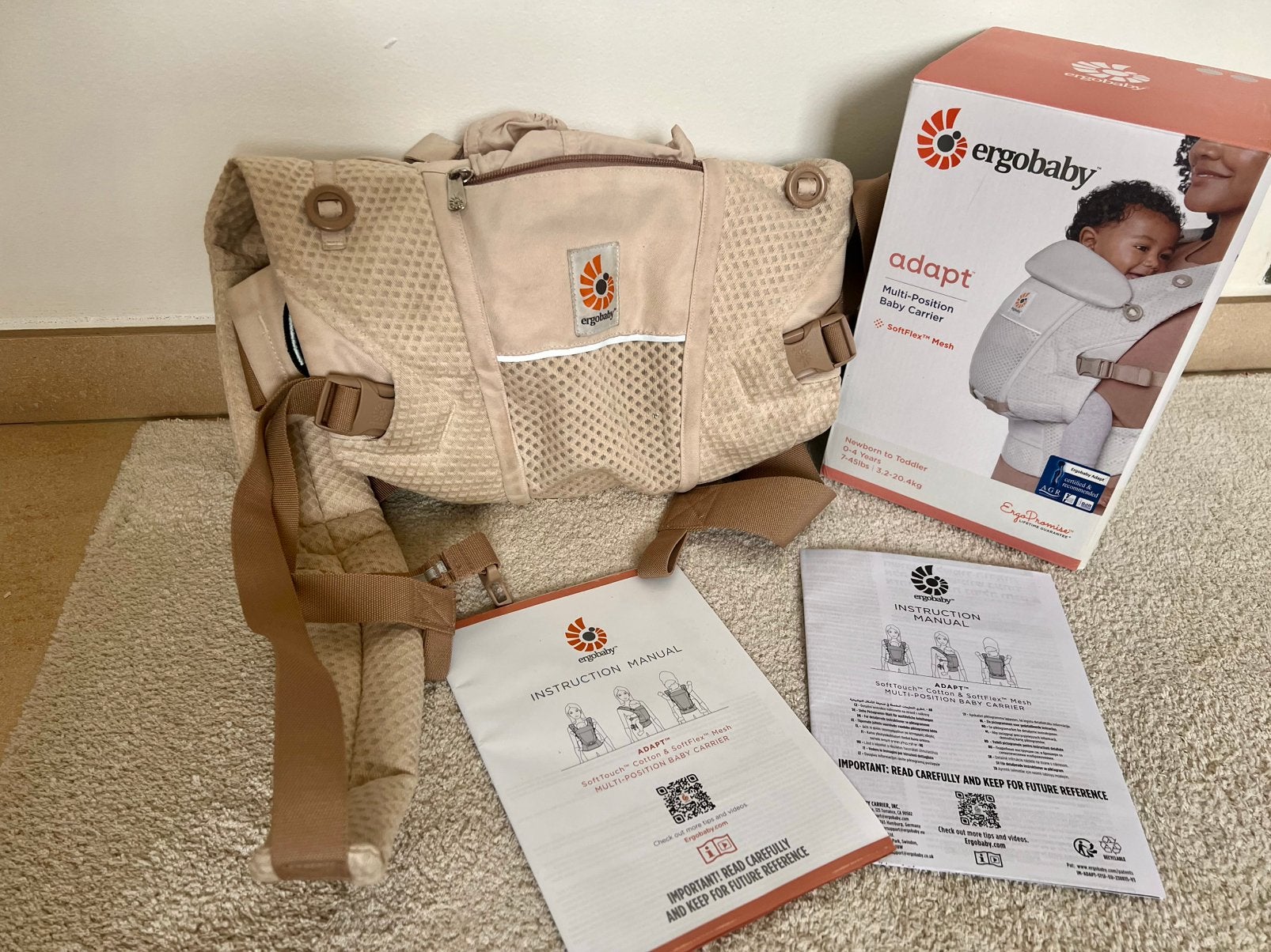 Ergobaby draagzak, Kinderen en Baby's, Ophalen, Zo goed als nieuw, Draagzak