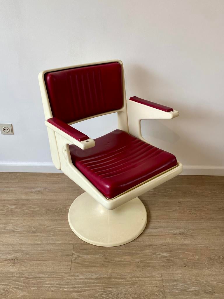 Chaise de bureau/fauteuil de coiffeur vintage, Enlèvement, Utilisé, Chaise de bureau