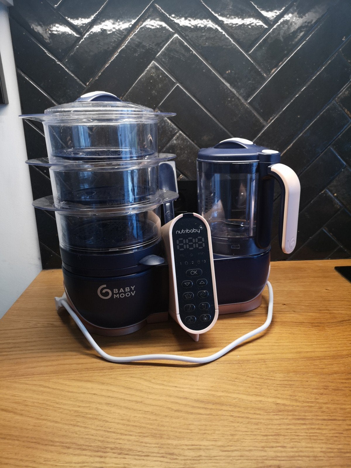 NutriBaby XL baby food processor babymoov, Ophalen of Verzenden, Zo goed als nieuw, Babymoov, Babyvoedingmaker