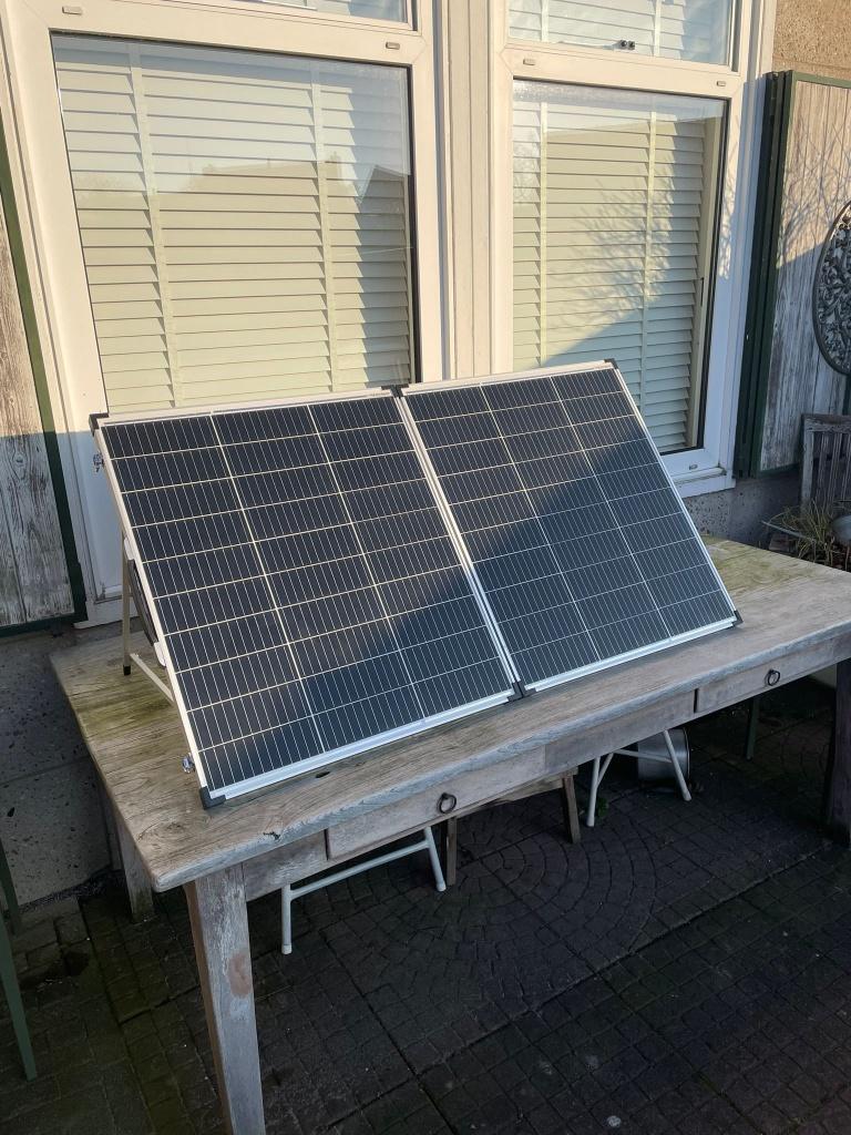 Inklapbare 200watt Opvouwbaar Zonnepaneel met Steun, Verzenden, Nieuw