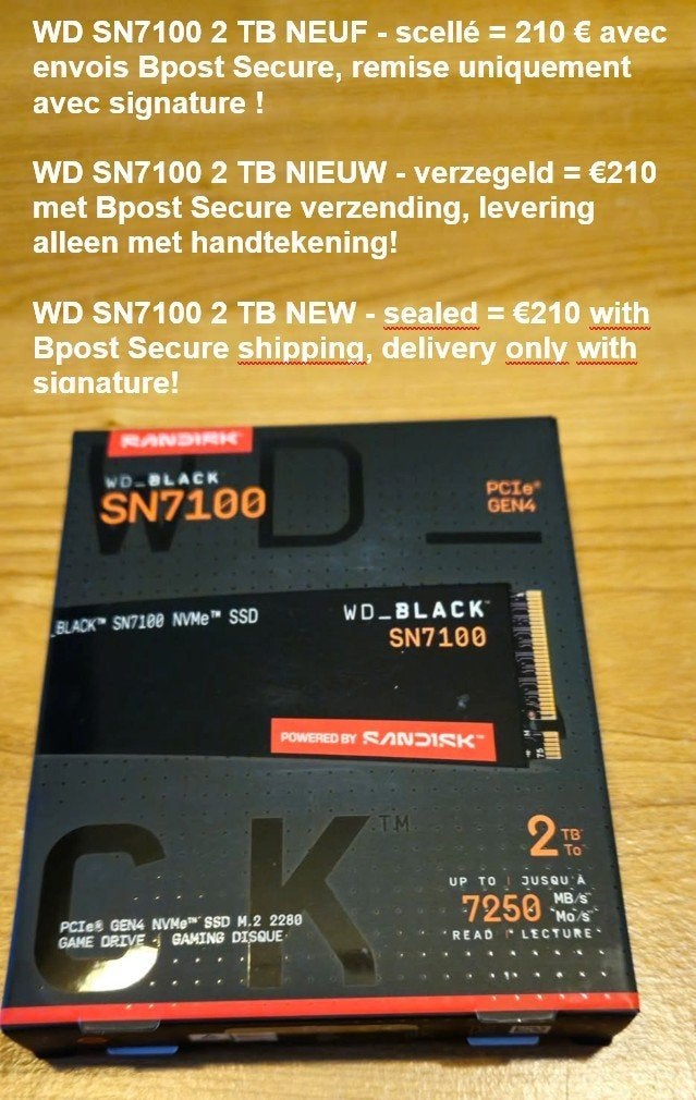 2 NVME SSD VAN 2 TB + 2 NVME SSD VAN 4 TB, Computers en Software, Harde schijven, Nieuw, Intern, SSD, Ophalen of Verzenden