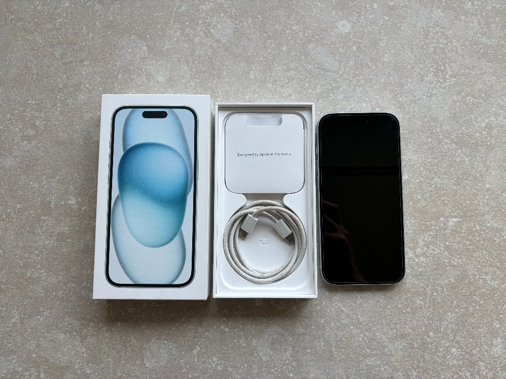 iPhone 15 128GB Blue – 89% batterij – zo goed als nieuw, Telecommunicatie, Mobiele telefoons | Apple iPhone, 128 GB, Blauw, Ophalen of Verzenden