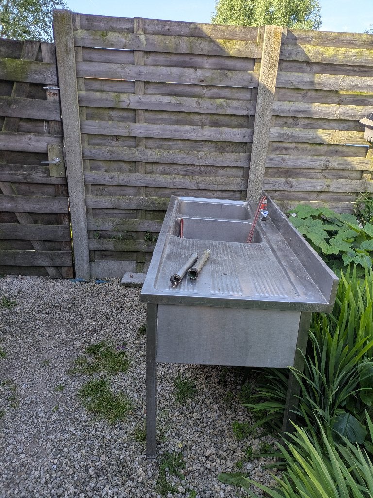 Spoelbak inox, Zakelijke goederen, Ophalen, Gebruikt
