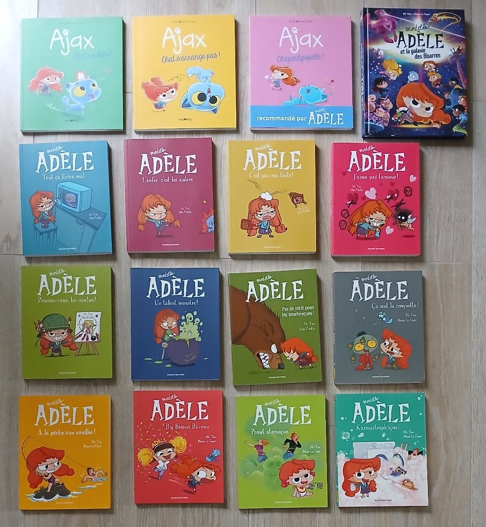 16 BD Mortelle Adèle Ajax Mr Tan et Miss Prickly, Livres, Plusieurs BD, Enlèvement ou Envoi, Utilisé