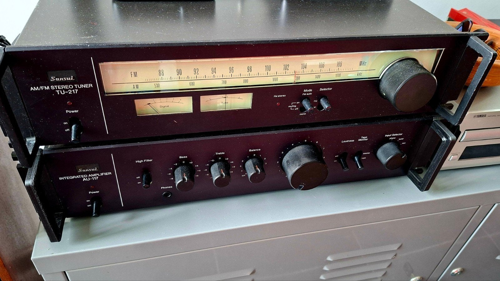 Sansui au 117 + tu 217, Gebruikt, Tuner of Radio, Losse componenten, Ophalen