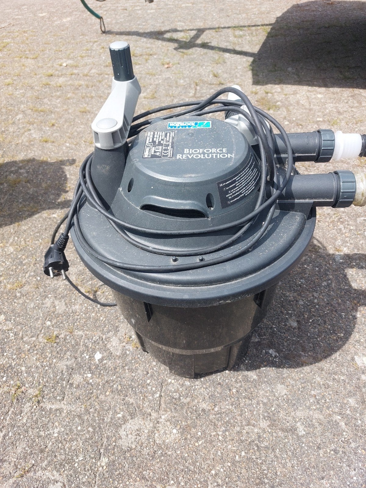 drukfilter, Ophalen, Vijverfilter