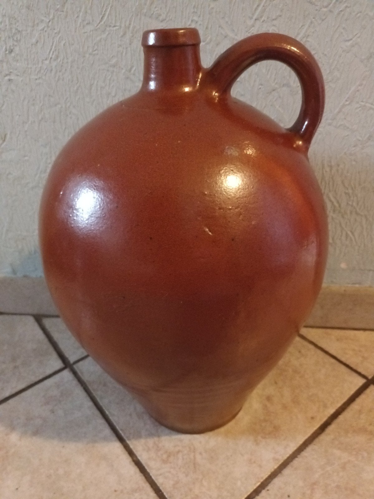 Belle carafe de sol marron, hauteur 50 cm, Enlèvement