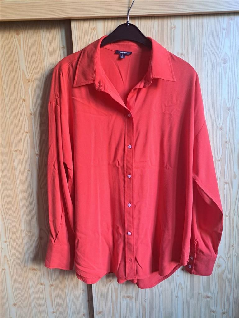 Blouse rood oversized maat L42/44, Maat 42/44 (L), Ophalen of Verzenden, Zo goed als nieuw, Kiabi