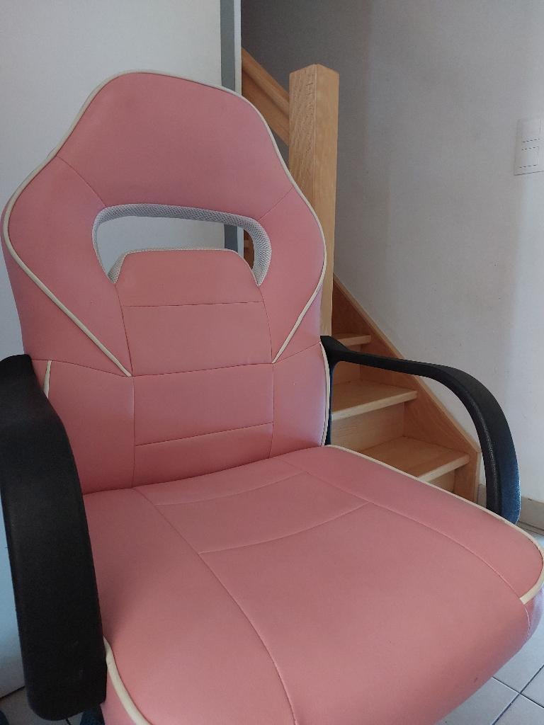 Chaise de bureau rose, Enlèvement, Utilisé, Rose, Chaise de bureau