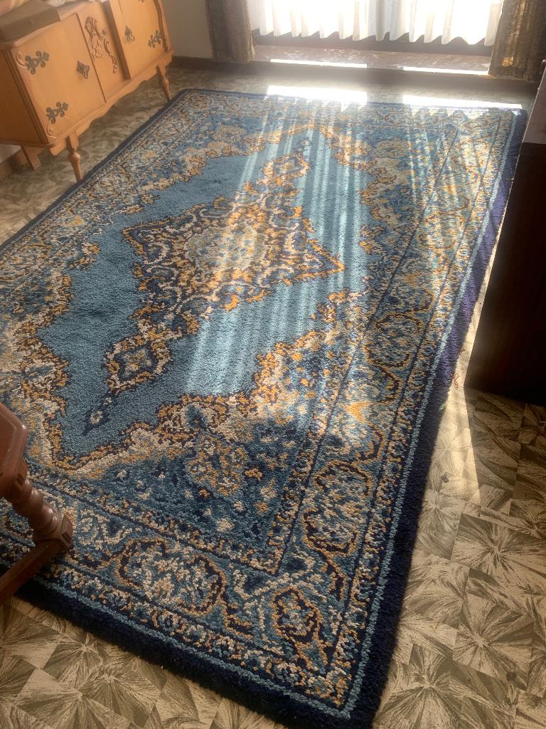 Tapijt, Ophalen, Blauw
