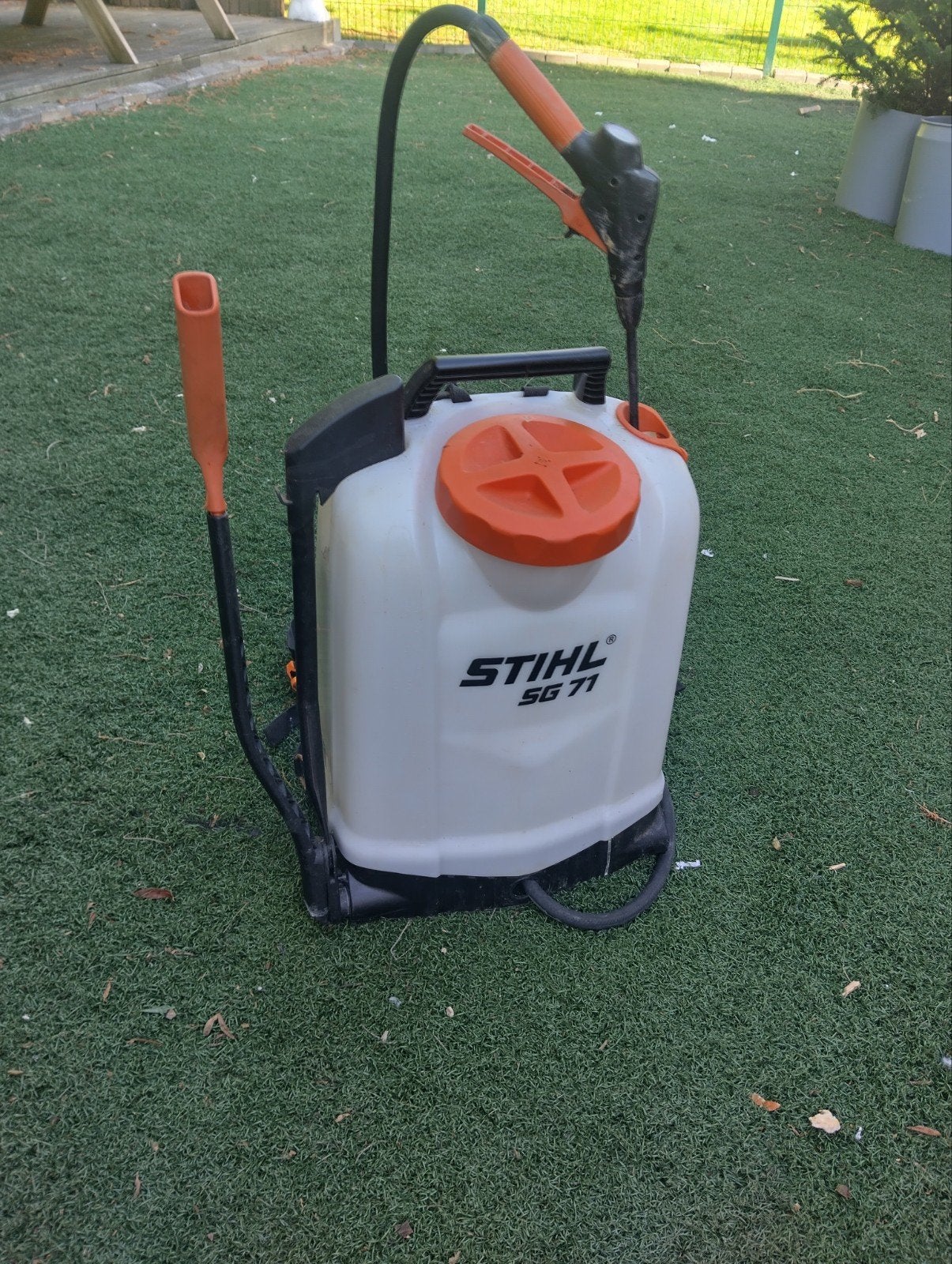 Stihl Rugsproeier 18l, Ophalen