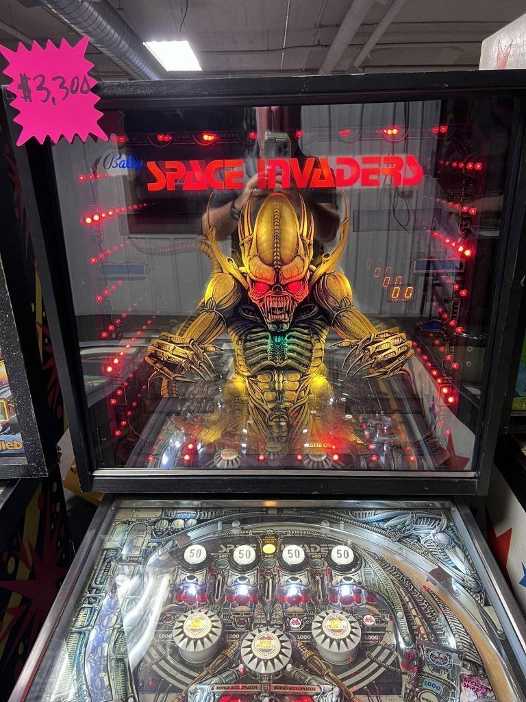 flipperkast space invaders, Enlèvement, Utilisé, Flipper (jeu)