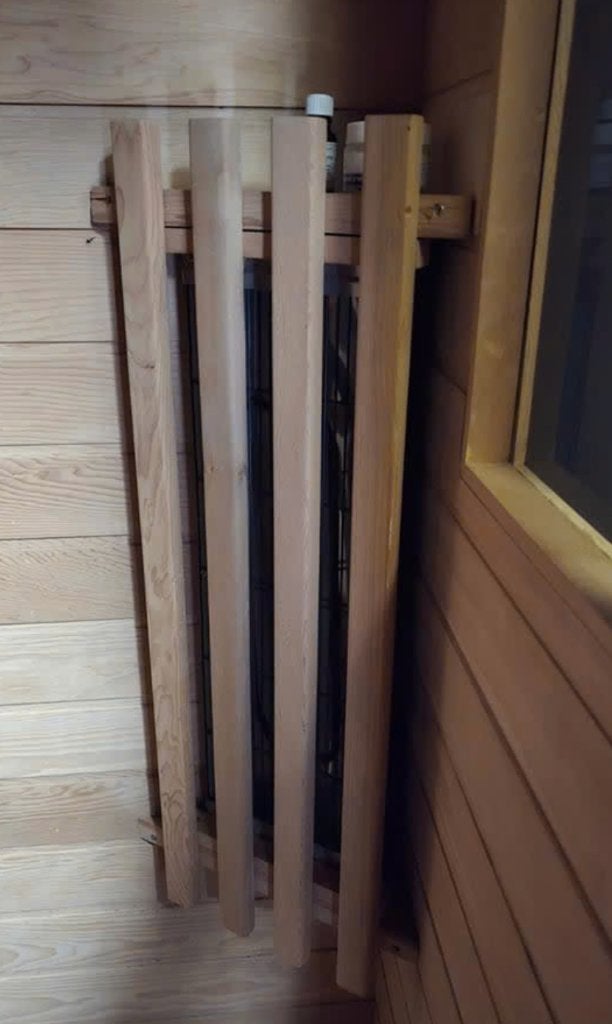 Sauna 3 personen, Ophalen, Zo goed als nieuw, Infrarood, Complete sauna