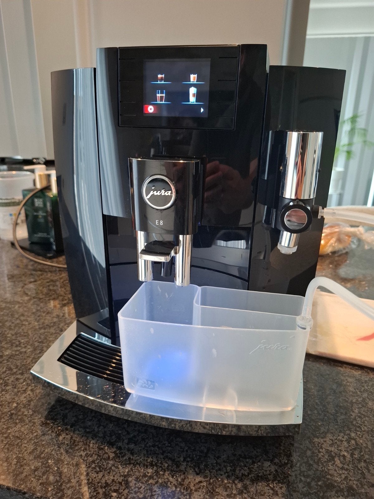 jura e8 eb koffiemachine, Ophalen, Koffiemachine