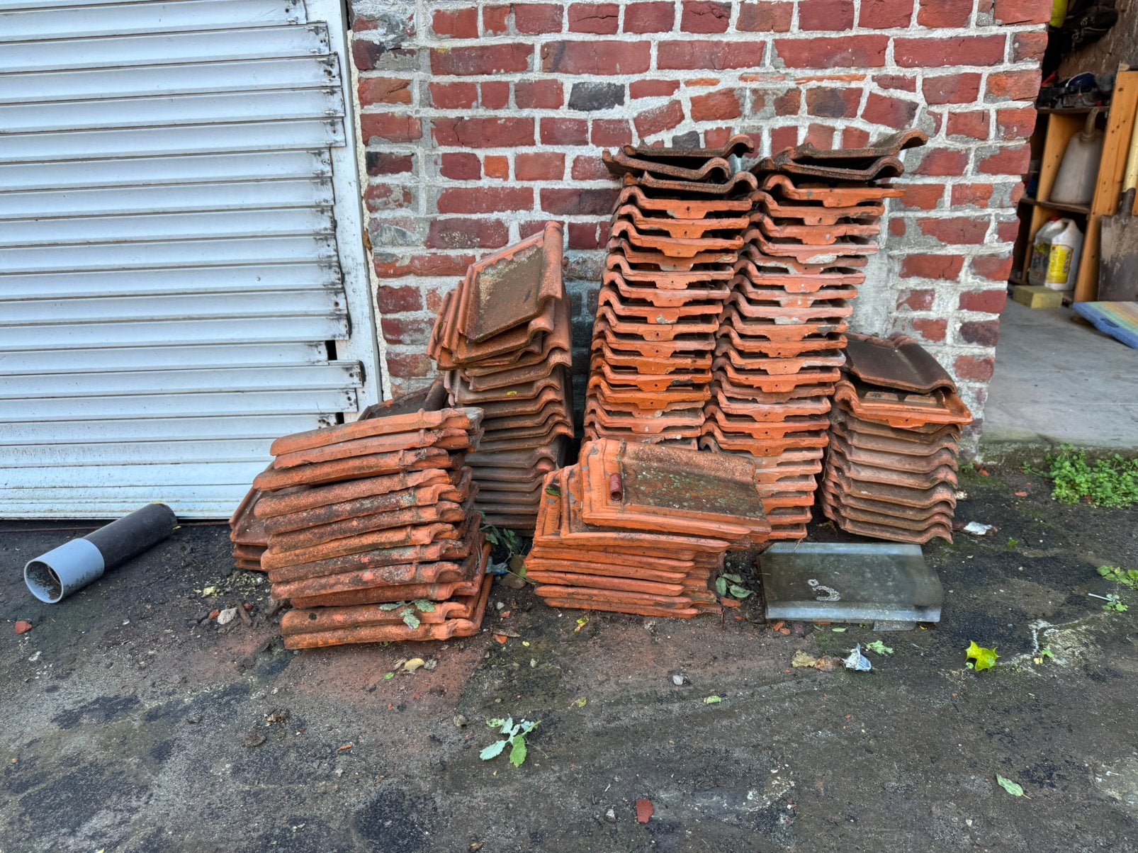 lot de tuiles, Rouge, Enlèvement, Utilisé, Autres matériaux