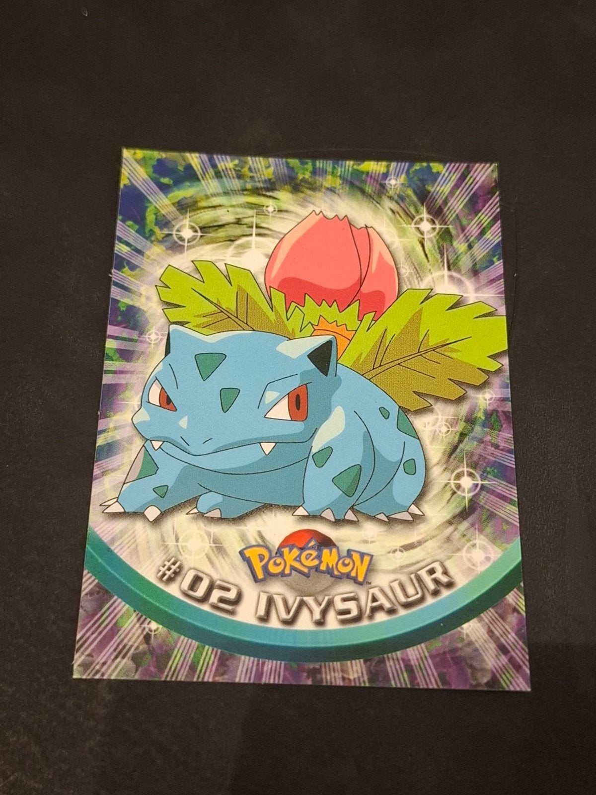 • Carte Pokémon Topps 1999 - Ivysaur #02 (logo bleu) /Italie, Enlèvement ou Envoi, Foil