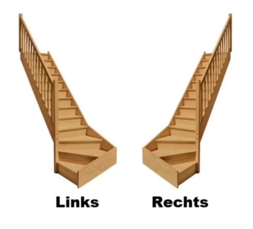 beuken trap 1/4 draai voorgemonteerd, Bricolage & Construction, Échelles & Escaliers, Utilisé, Escalier, Enlèvement