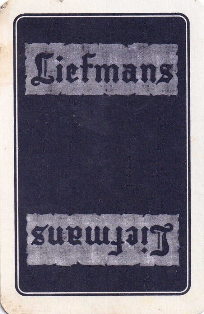 B 138 / S K LIEFMANS  BLAUW, Verzamelen, Speelkaarten, Jokers en Kwartetten, Ophalen of Verzenden, Nieuw, Speelkaart(en)