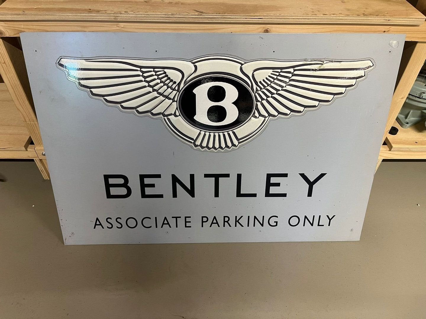 metalen reclamebord  Bentley Motors Limited., Verzamelen, Ophalen, Gebruikt, -, -