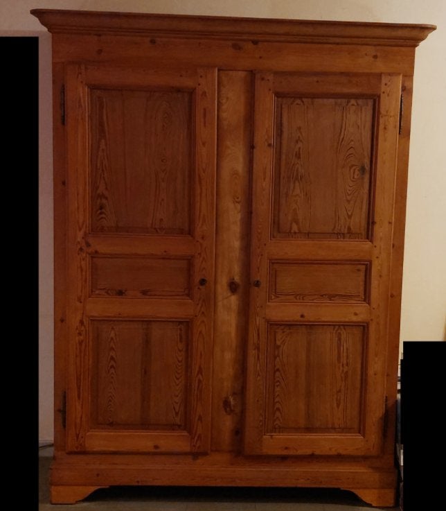 Garde-robe en pin massif, Maison & Meubles, Avec porte(s), 100 à 150 cm, Enlèvement, 200 cm ou plus