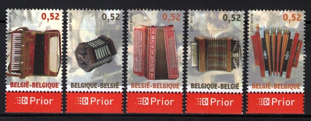 3611/3615 MNH 2007 - Het Accordeon., Verzenden, Postfris, Postfris