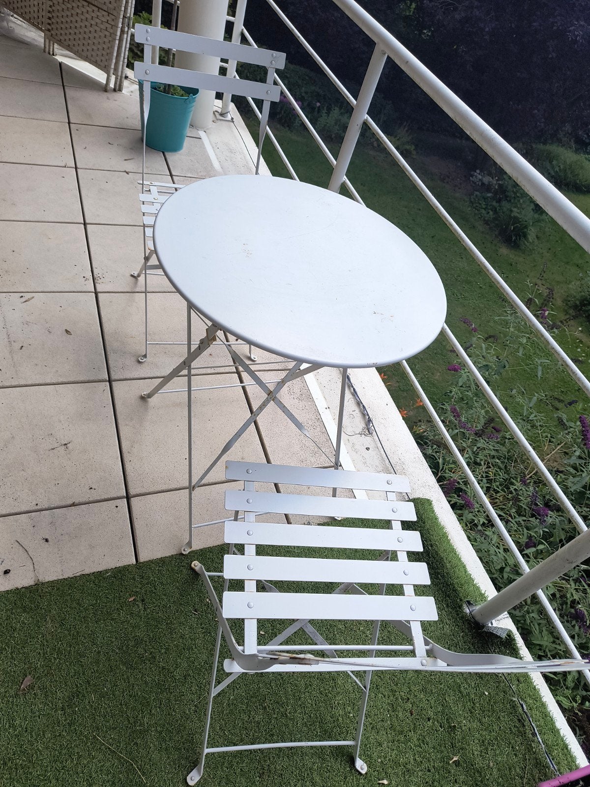set de table jardin, Enlèvement