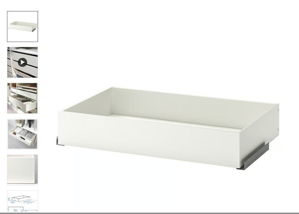 IKEA KOMPLEMENT lade 100 x 58 cm (2 stuks), Huis en Inrichting, Ophalen, Gebruikt, Met lade(s)