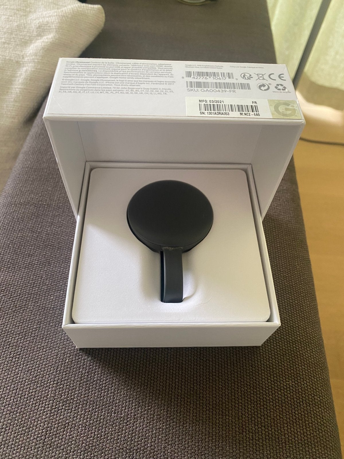 Google Chromecast -3de gen., Ophalen, Zo goed als nieuw
