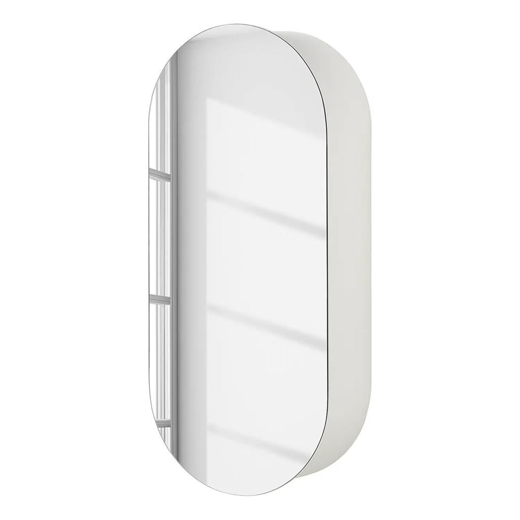 Spiegelkast badkamer ovaal (2x), Ophalen, Nieuw, Spiegelkast
