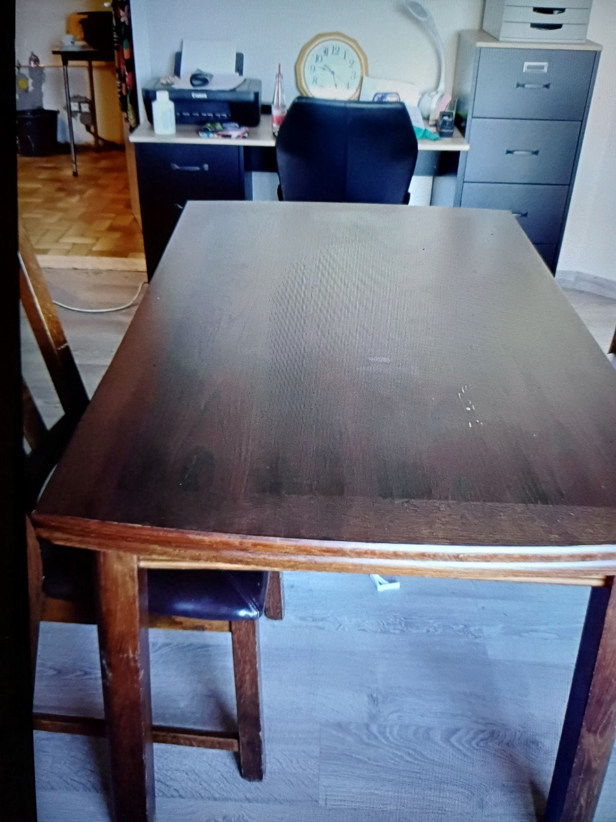 tafel met 3 stoelen, Ophalen