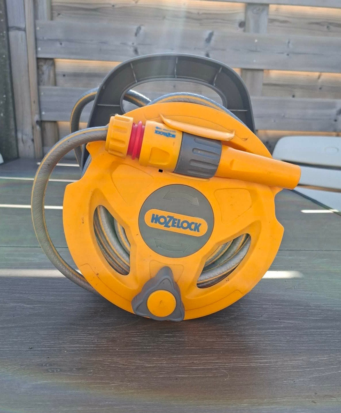 Tuinslang Hozelock, 10 meter, Ophalen of Verzenden, Zo goed als nieuw, Tuinslanghaspel