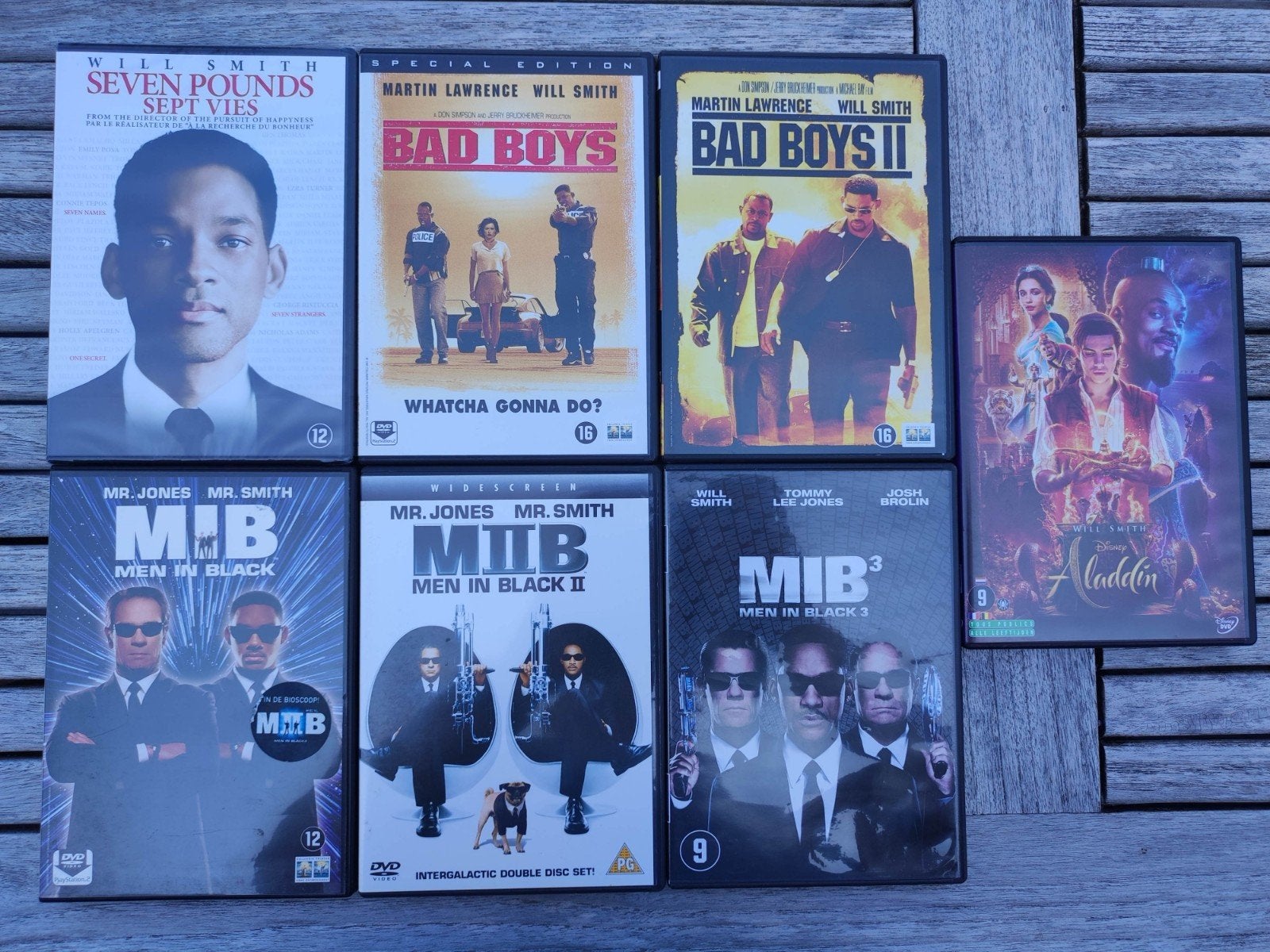 Will Smith, 7 films op dvd, CD & DVD, DVD | Action, Comédie d'action, Anglais, Enlèvement, Néerlandais