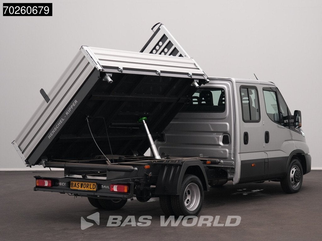 Iveco Daily 35C21 Kipper 3 zijdige Dubbel Cabine 3.0L 210PK, Neuf, Argent ou Gris, Achat, Euro 6