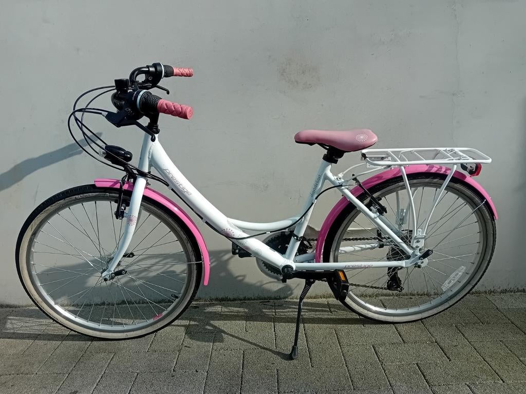 Meisjesfiets alu Prestige 24inch 3x7speed NWP 379€🚴, Fietsen en Brommers, Fietsen | Meisjes, Gebruikt, 24 inch, Handrem, Versnellingen