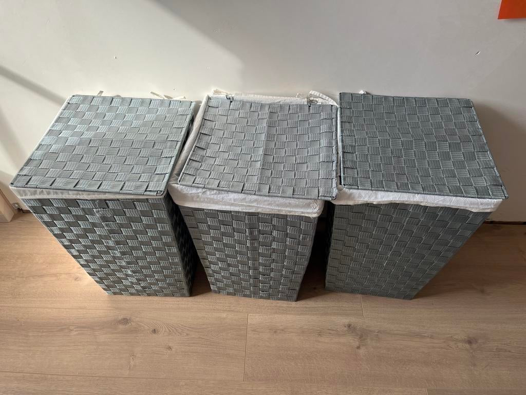 3 stoffen wasmanden, Huis en Inrichting, Ophalen, Zo goed als nieuw