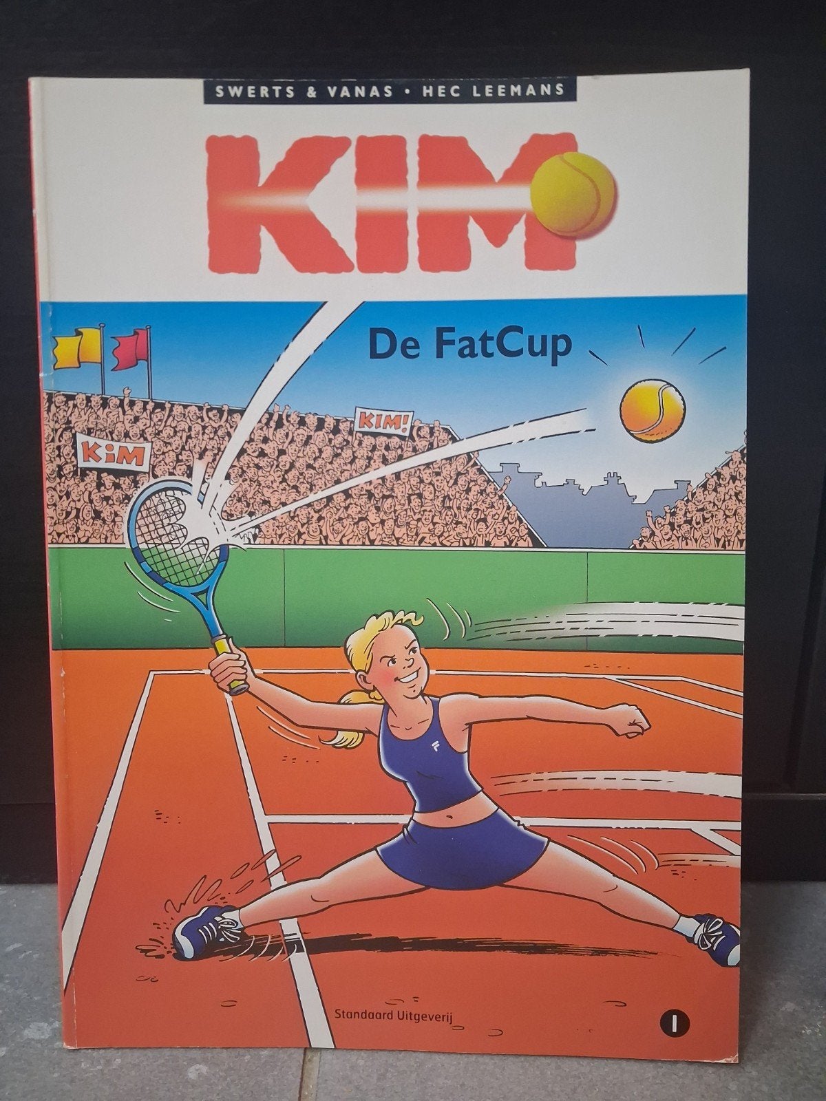 Kim Clijsters-strip De FactCup – gesigneerd, Boeken, Stripverhalen, Ophalen, Eén stripboek, Hec Leemans, Zo goed als nieuw