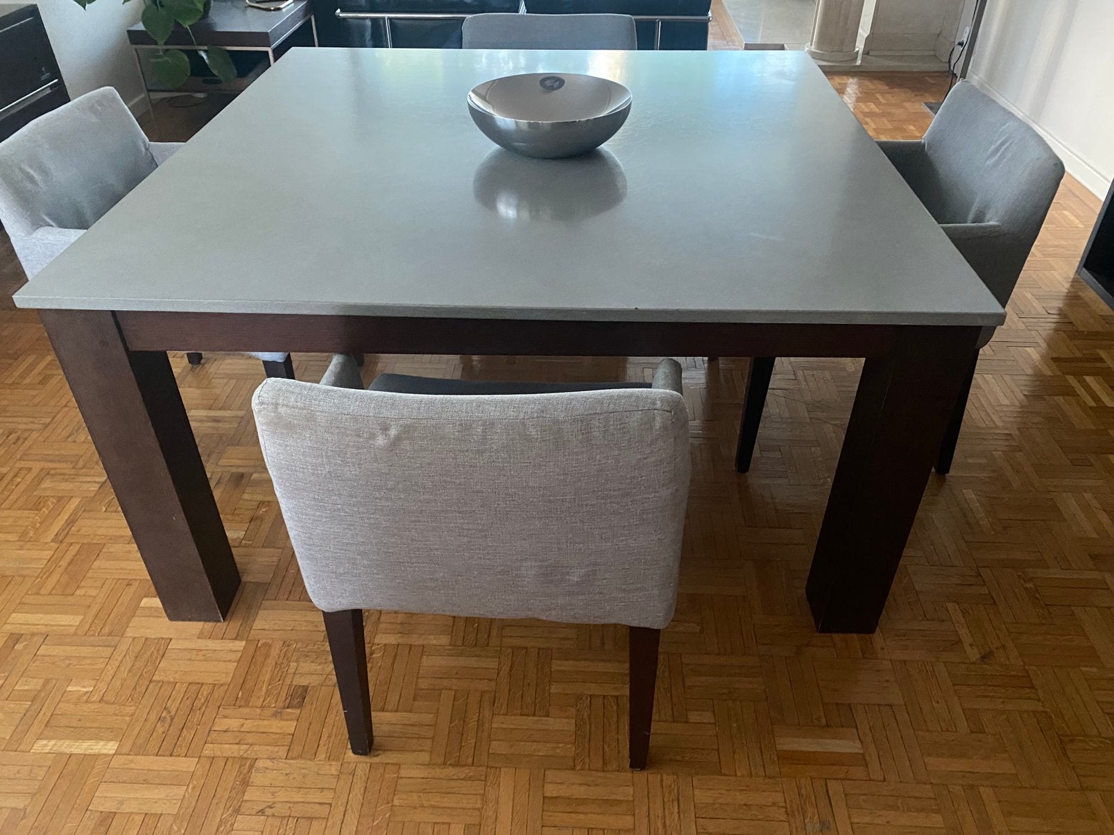 Eettafel moet dringend weg wegens verhuis, Ophalen, Gebruikt, Vintage/modern jaren 90, 6 tot 8 stoelen