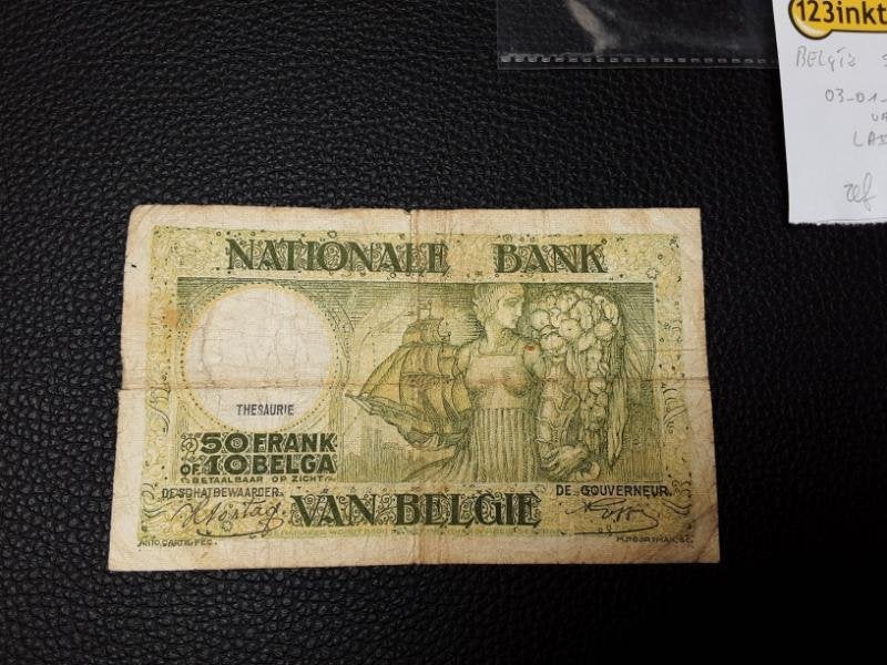 Belgique ; 50 francs/10 Belga (billet de guerre). (réf 002)., Enlèvement ou Envoi, Billets en vrac
