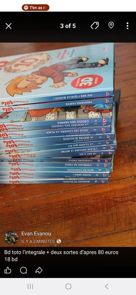 Les blagues de toto, Livres, BD