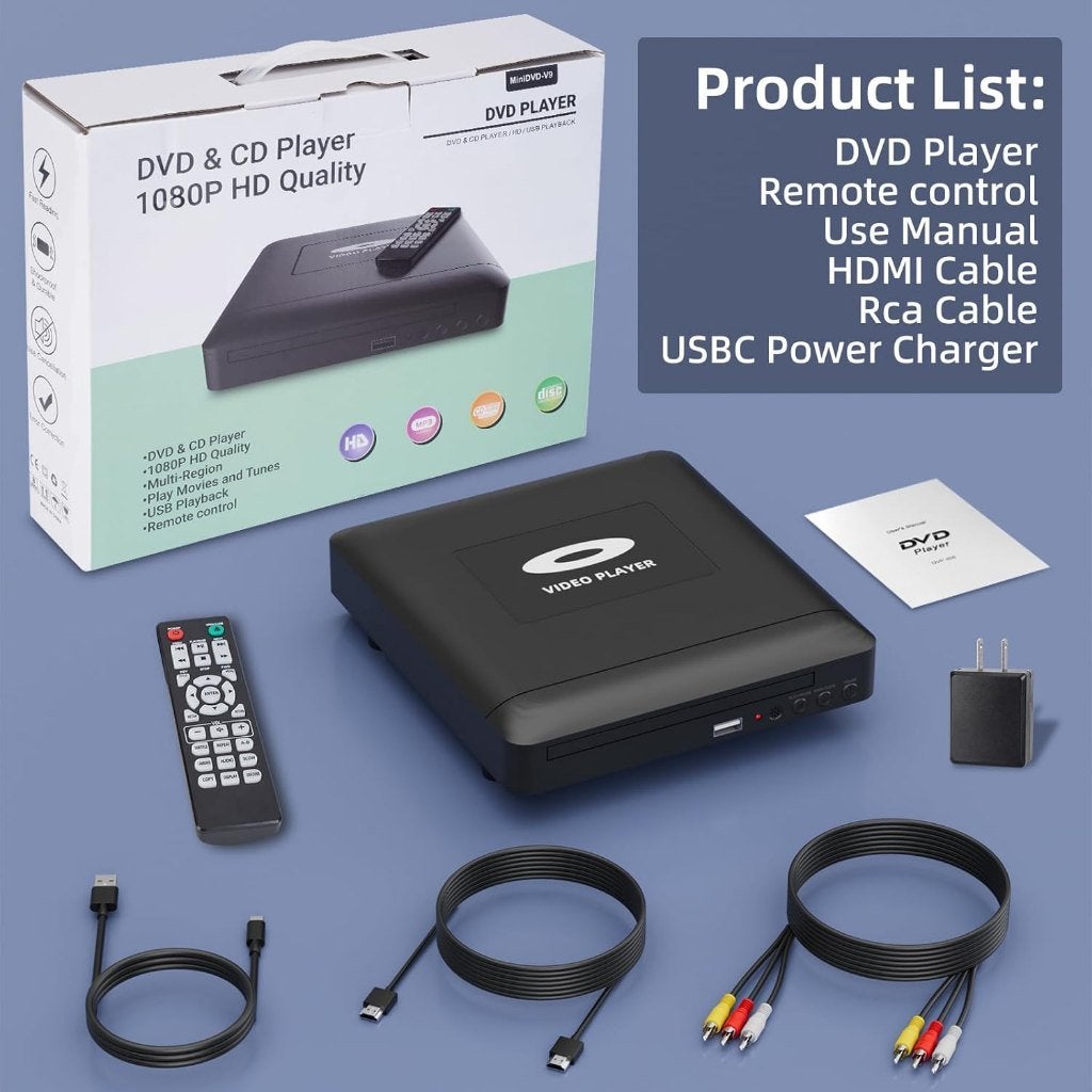 Mini lecteur DVD HD pour Smart TV, Neuf, Autres marques, Enlèvement ou Envoi, Lecteur DVD